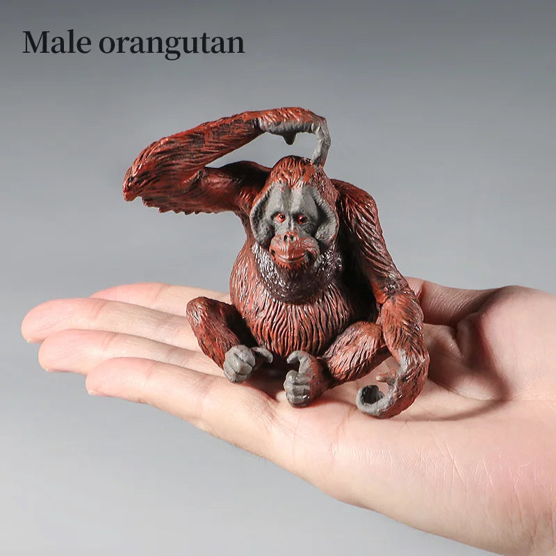 Realistic Orangutan Animal Figure