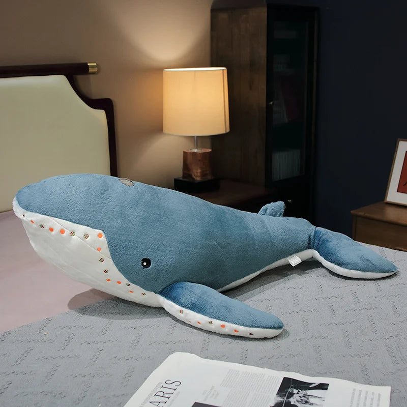 Large Shark and Whale Stuffed Plush Toy