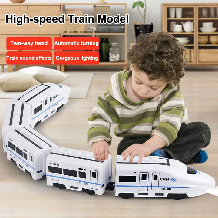 High Speed Railway Train Toy with Lights and Sound
