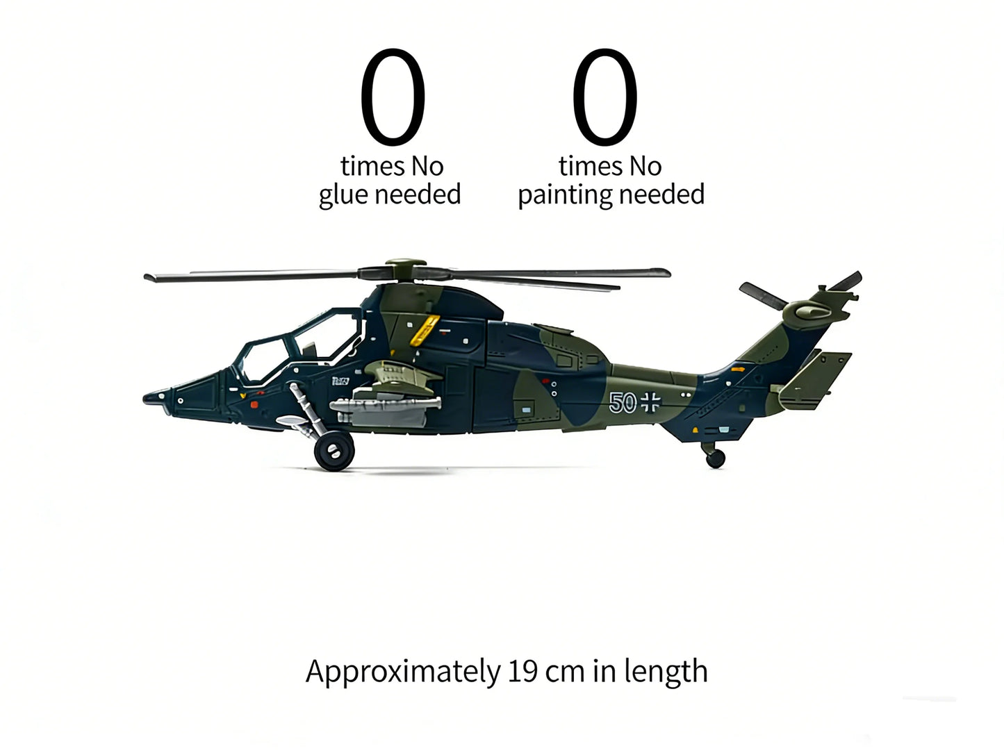 Military Helicopter Snap Fit Model Kit