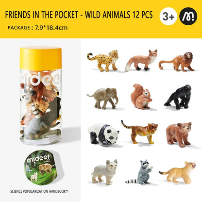 12 Piece Wild Animal Figure Set for Kids