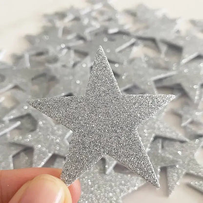 70 Piece Glitter Foam Star Sticker Set for Kids Crafts