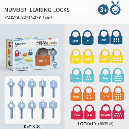 Alphabet and Number Learning Lock Set for Kids
