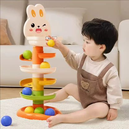 Animal Rolling Ball Drop Tower for Toddlers