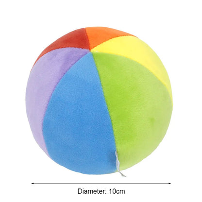 Multicolor Plush Bell Sensory Ball for Kids