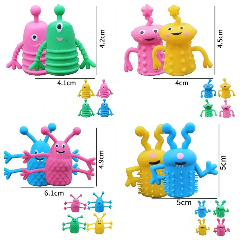 Stretchy Monster Finger Fidget Toy Set