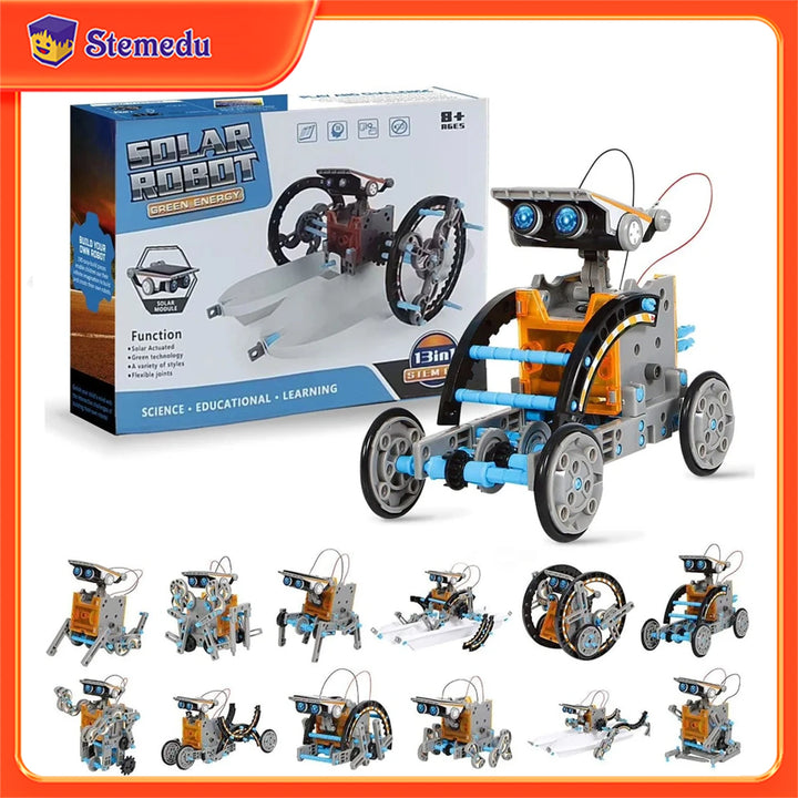 Solar-Powered STEM Robot Building Kit for Ages 14+
