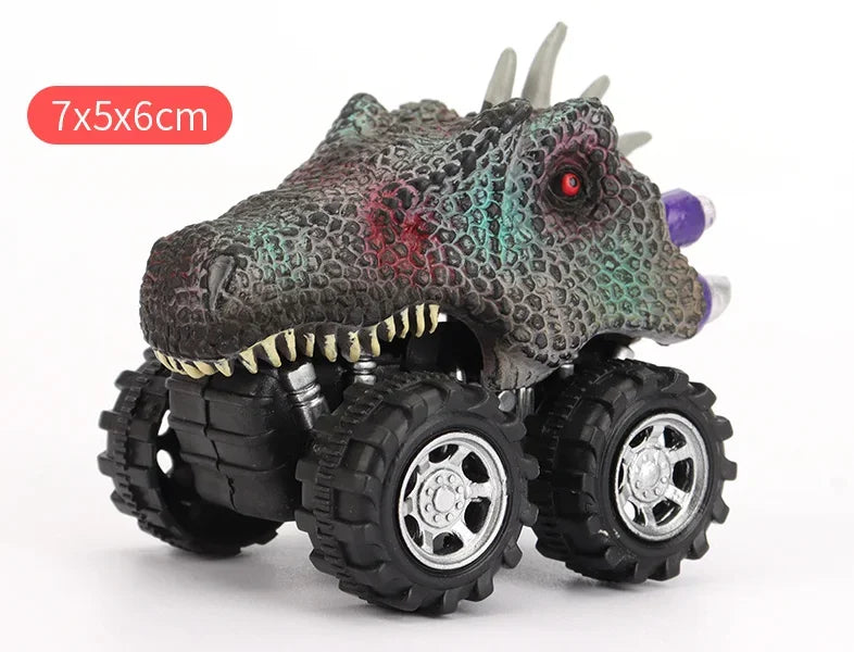 Dinosaur Pull Back Car Toy Set for Kids