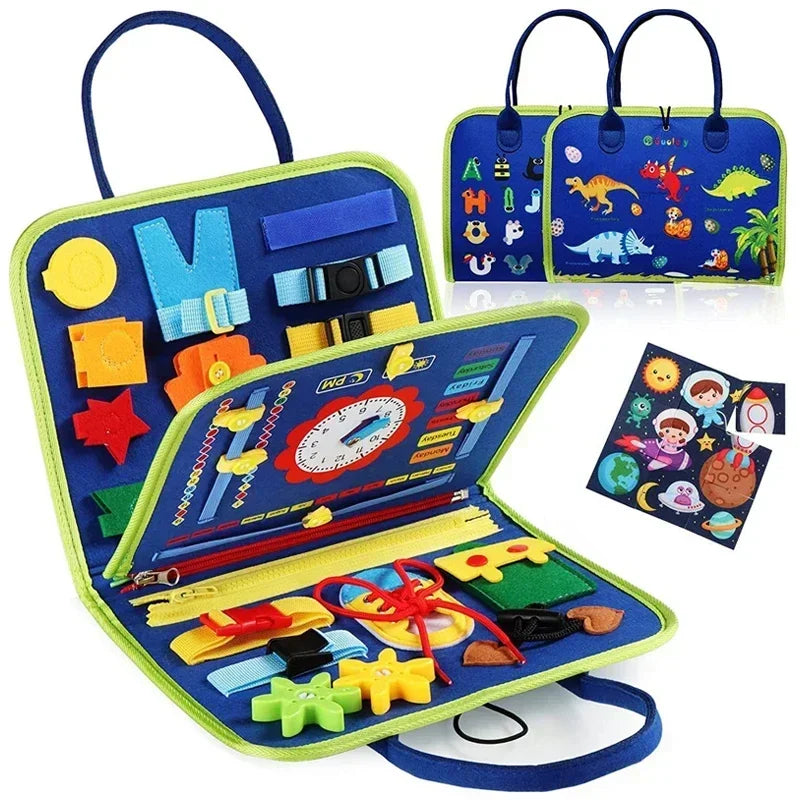 Felt Busy Board Activity Book for Kids Ages 3 to 6