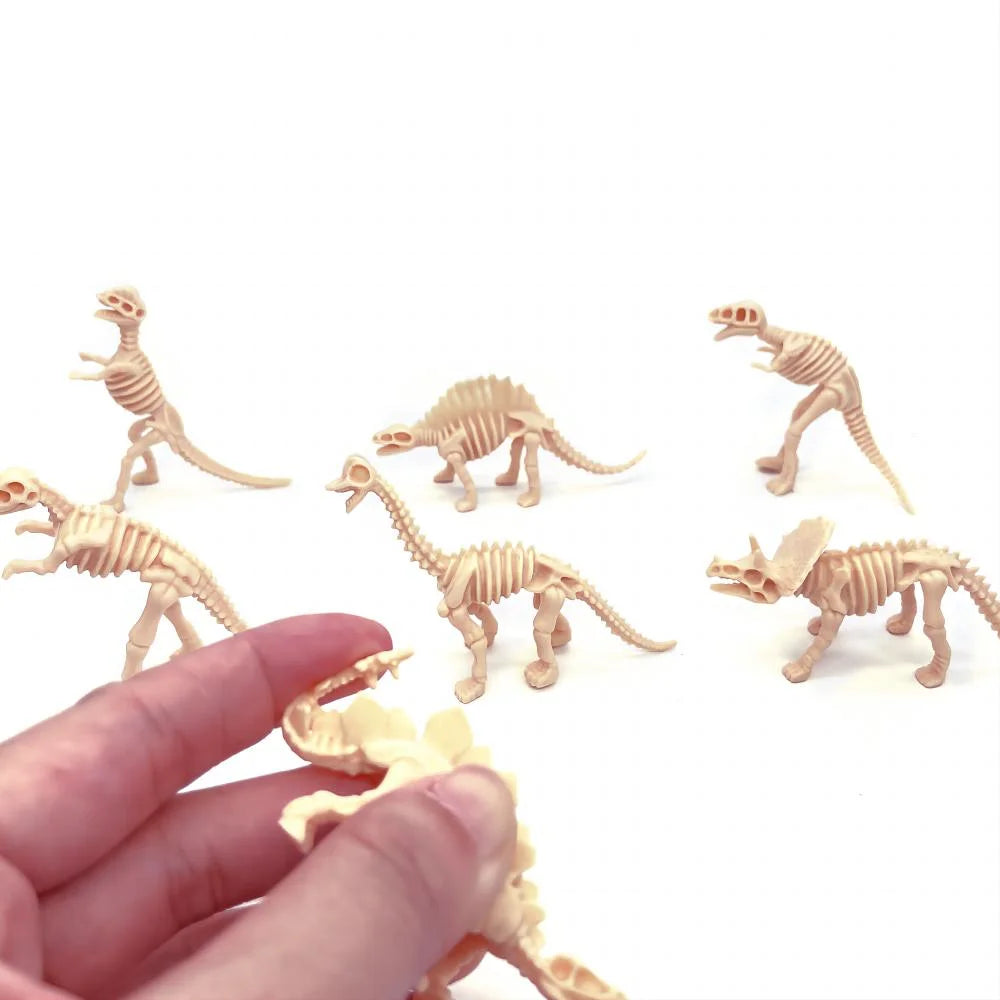 12 Piece Dinosaur Skeleton Figure Set