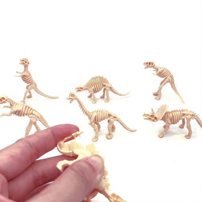 12 Piece Dinosaur Skeleton Figure Set