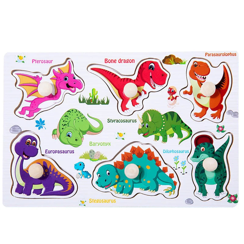 Wooden 3D Matching Puzzle Board for Kids