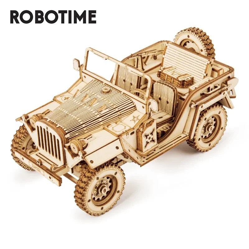 Robotime 3D Wooden Vehicle Model Puzzle Kits
