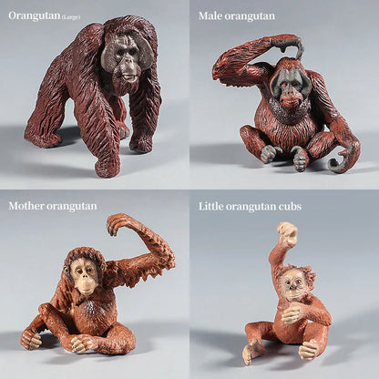 Realistic Orangutan Animal Figure