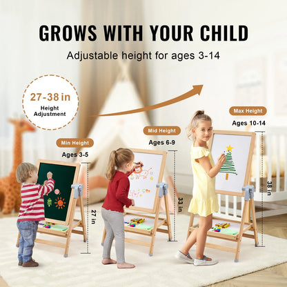 Adjustable Double Sided Art Easel for Kids