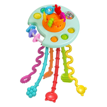 Silicone Pull String Sensory Activity Toy for Babies
