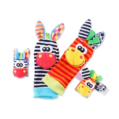 Baby Wrist and Foot Rattle Toy Set