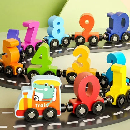 12 Piece Magnetic Number Train Learning Set for Kids