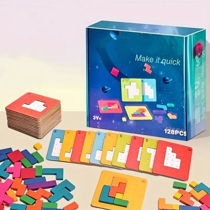 Wooden Block Pattern Puzzle Game for Kids