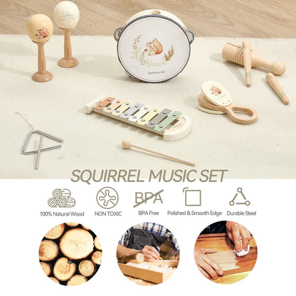 Wooden Musical Instrument Toys for Kids