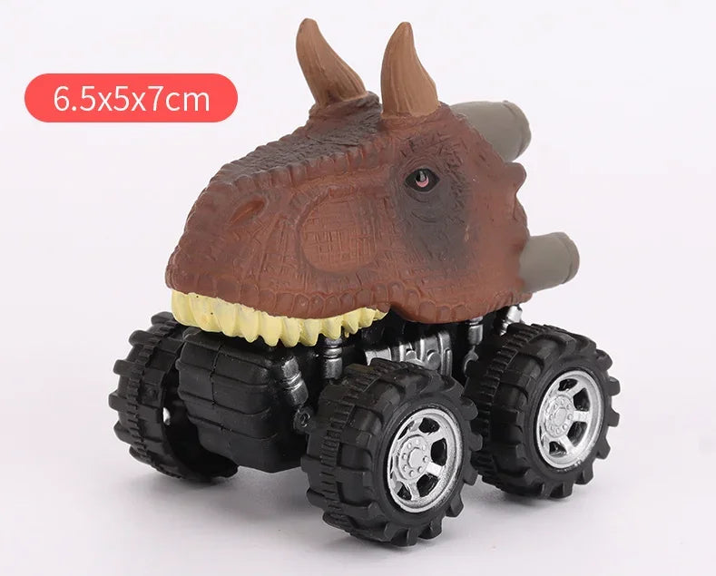 Dinosaur Pull Back Car Toy Set for Kids