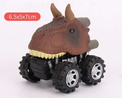 Dinosaur Pull Back Car Toy Set for Kids