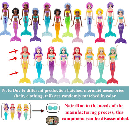 Mermaid Diving Toy Set for Pool and Bath Play