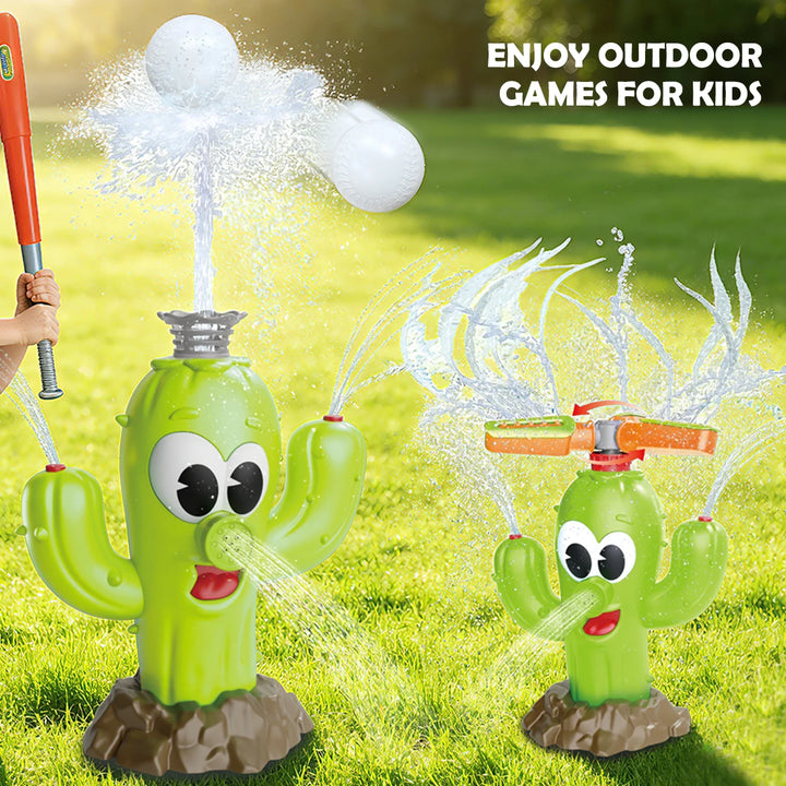 Cactus Sprinkler Toy for Outdoor Water Play