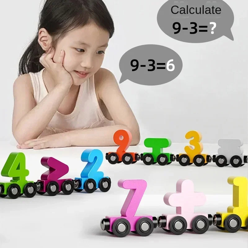 12 Piece Magnetic Number Train Learning Set for Kids
