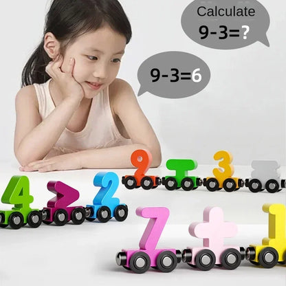 12 Piece Magnetic Number Train Learning Set for Kids