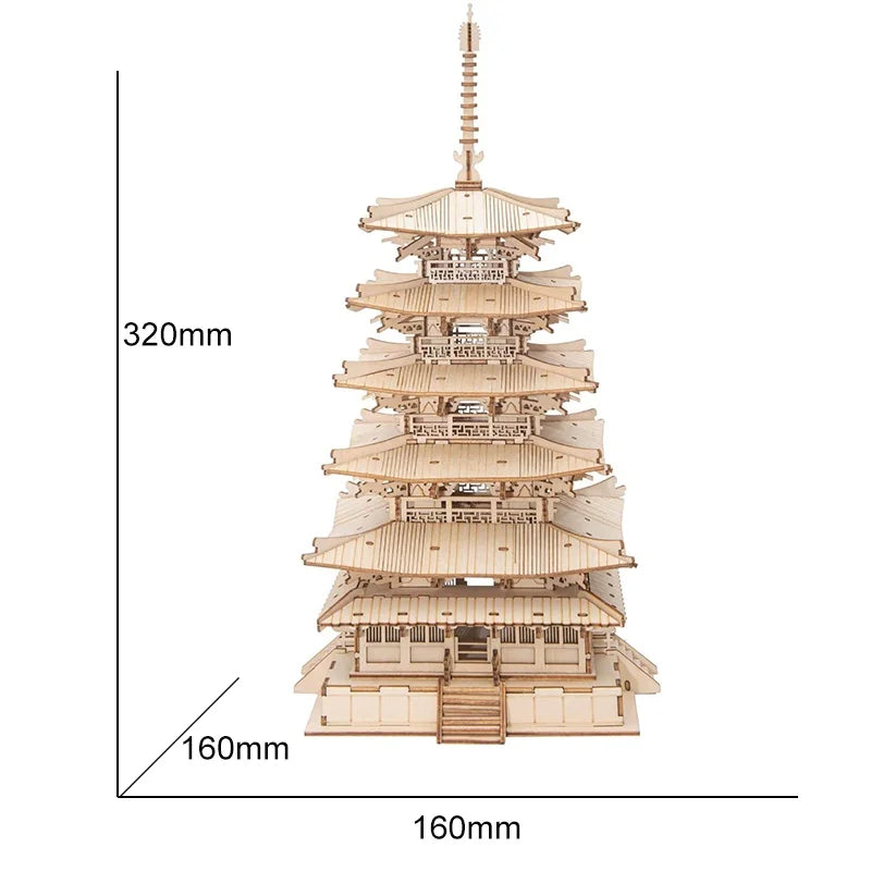 Robotime Wooden Landmark 3D Puzzle Model Kit
