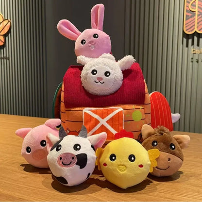 Soft Animal Hide and Seek Sensory Toy Set