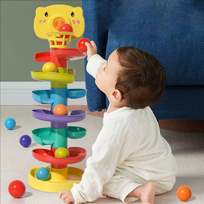 Rolling Ball Drop Tower Activity Toy
