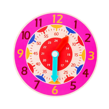 Wooden Time Learning Clock for Kids