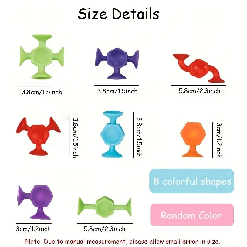 Silicone Suction Building Sensory Toy Set for Kids