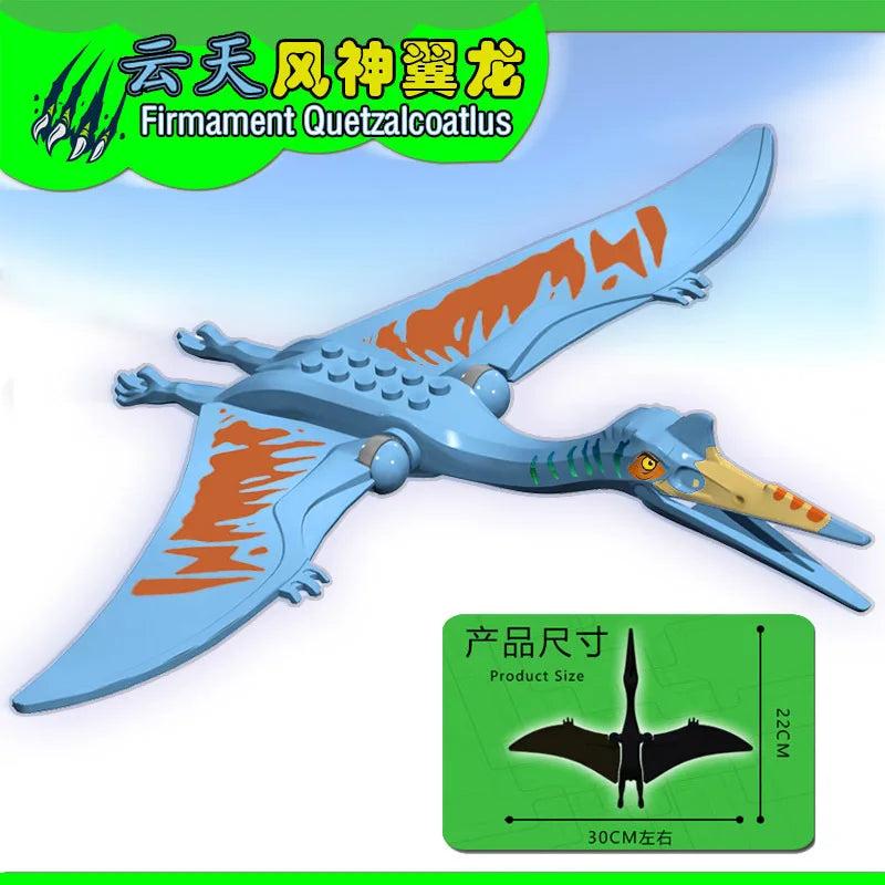 Quetzalcoatlus Pterosaur Building Block Model for Kids