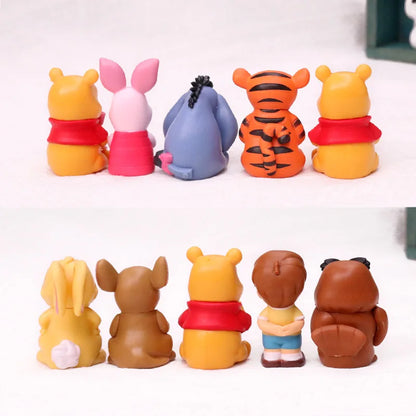 10 Piece Winnie the Pooh Character Figure Set