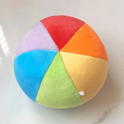 Multicolor Plush Bell Sensory Ball for Kids