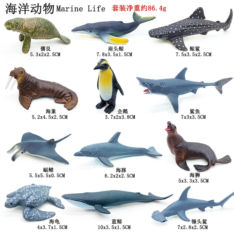 12 Piece Animal Figure Set