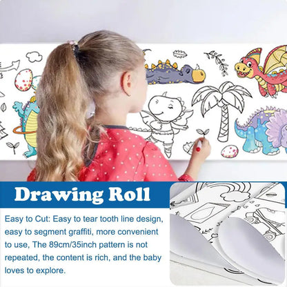 Giant Coloring Paper Roll for Creative Drawing