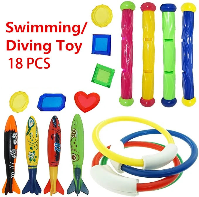 Colorful Pool Diving Toy Set for Kids