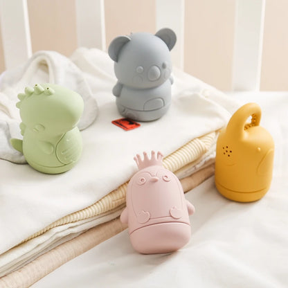 Silicone Animal Water Spraying Bath Toy Set
