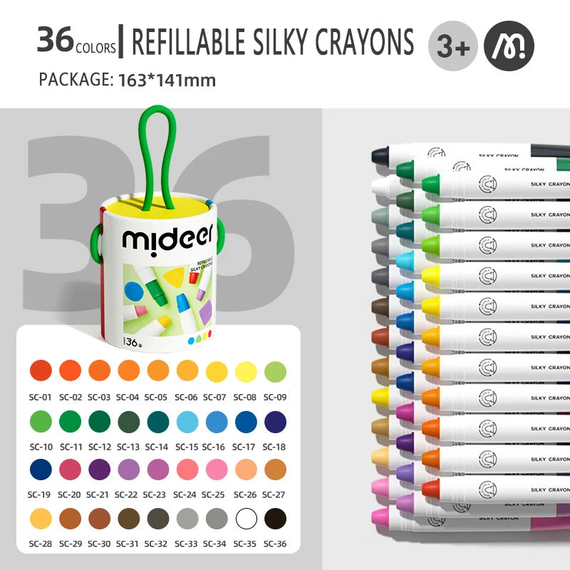 Washable Crayon Set for Kids – 6 to 36 Colors