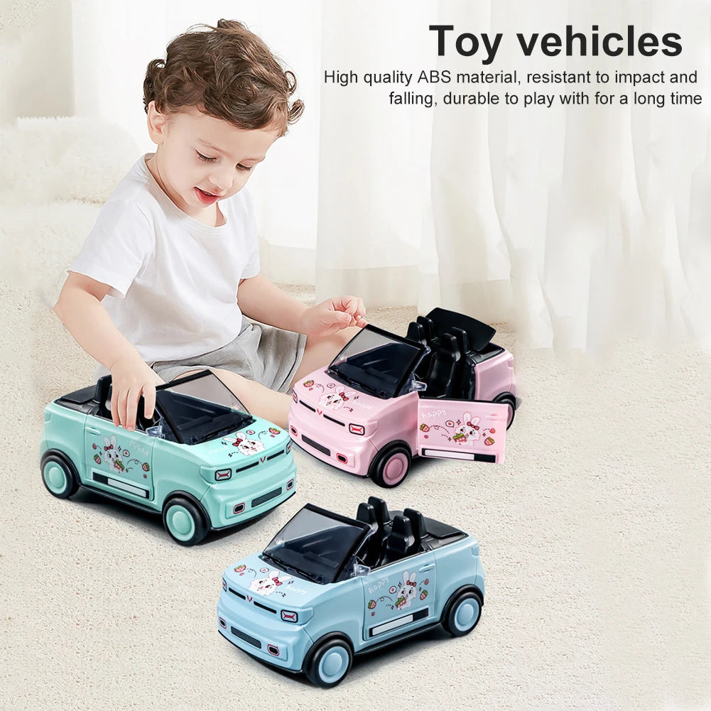 Mini Inertia Powered Car Toy with Opening Doors