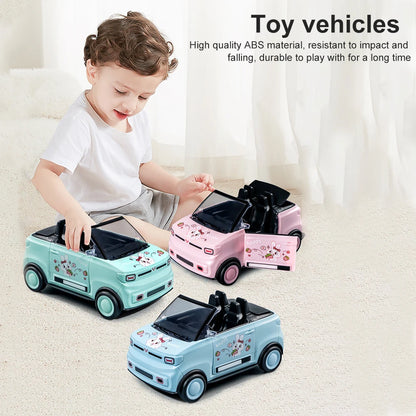 Mini Inertia Powered Car Toy with Opening Doors