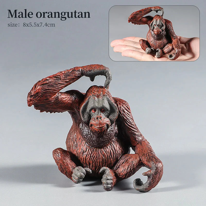 Realistic Orangutan Animal Figure