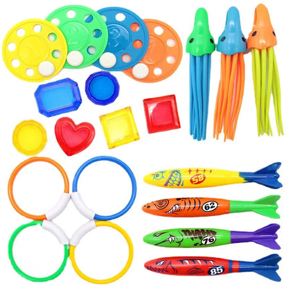 Colorful Pool Diving Toy Set for Kids