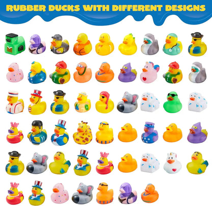 Mini Rubber Duck Bath Toy Set – 15 to 120 Pieces