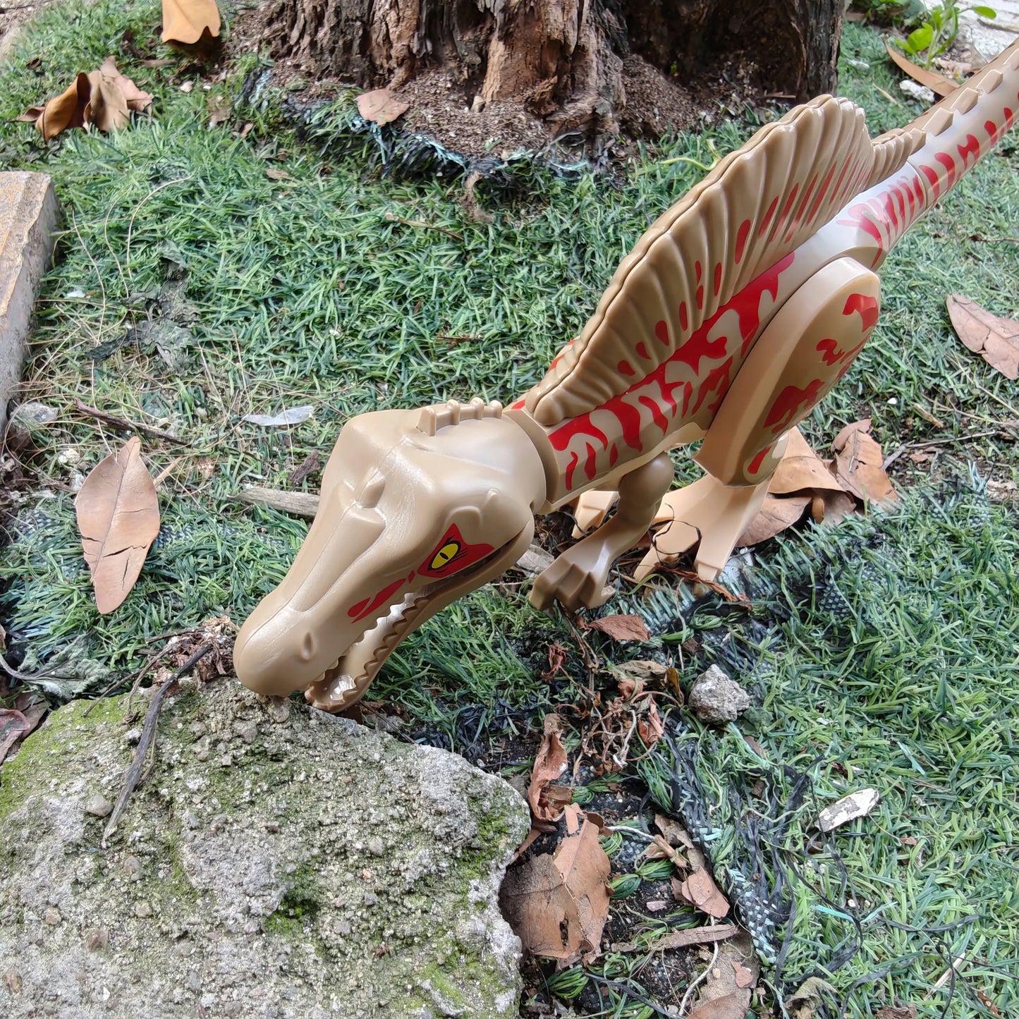 Spinosaurus Dinosaur Building Block Model for Kids