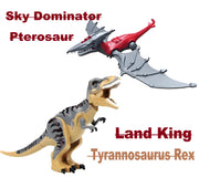 T Rex and Pterosaur Dinosaur Building Block Set